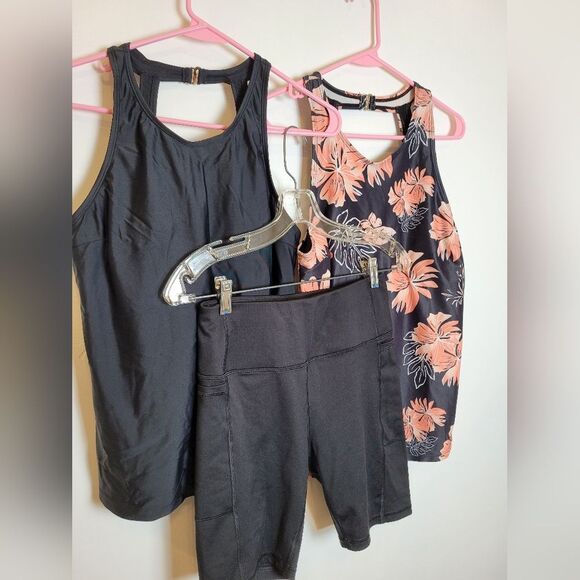 Bundle of Scuba Tank Top Beach Bikini Tops Floral Tropical Swimming Pool Medium - Picture 2 of 11